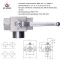 NPT L-BORE Hochdruckstahlhydraulikkugelventil